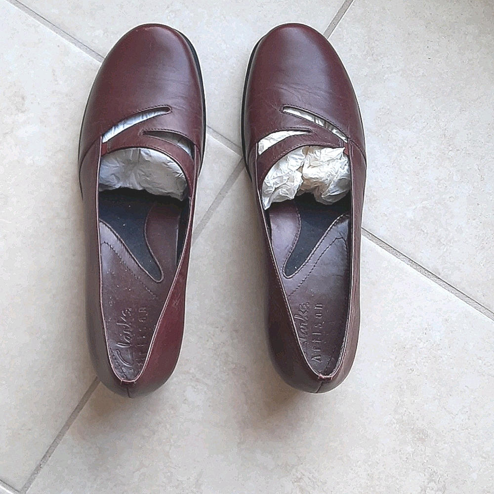 Clark's Arilson Brown 1-1/2 inch heels, sz 9M